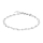 Rhod. Silber Armband
