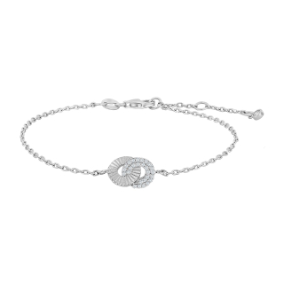 Rhodinierte Silber Armband NINANOR