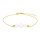 9kt. Gold Armband  m/ FWK Perlen