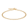 9kt. Goldarmband Fantasie