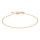 9kt. Goldarmband Facette Anchor