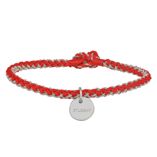 Bespannt Armband 16,5cm rot Sil