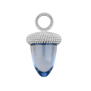 Quarz-Glas Eichelform Farbe36 - rh - Stück