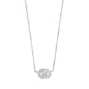 Rhodinierte Silber Halskette NINANOR