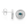 925/- Ohrstecker matt/spezialtext, Topas London B