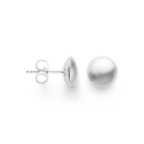 925/- Ohrstecker, rho. "Knopf klein", matt.