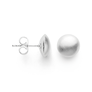 925/- Ohrstecker "Knopf mittel" matt.