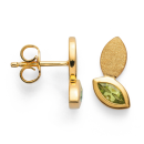 925/- Ohrstecker, vg. Kratzmatt/Pol. Peridot 0,5ct