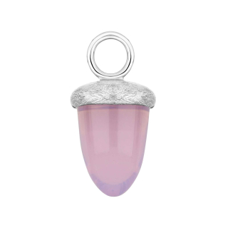 Quarz-Glas Eichelform Farbe25 - rh matt - Stück