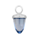 Quarz-Glas Eichelform Farbe36 - rh matt - Stück