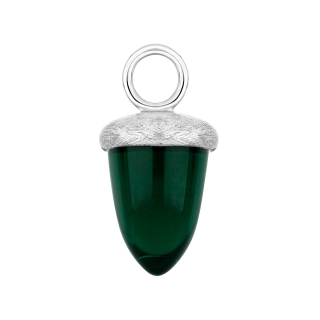 Quarz-Glas Eichelform Farbe53 - rh matt - Stück