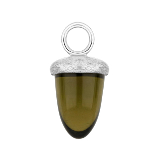 Quarz-Glas Eichelform Farbe61 - rh matt - Stück