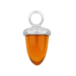 Quarz-Glas Eichelform Farbe69 - rh matt - Stück