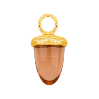 Quarz-Glas Eichelform Farbe12 - vg matt - Stück
