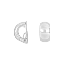 Rhod. Silber system-Clips Lili 15x8mm