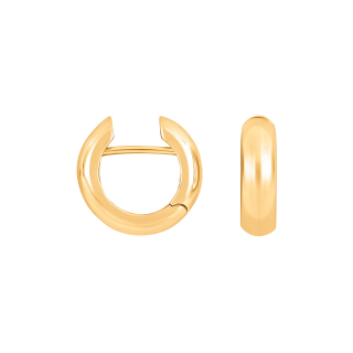 14kt. Gold System-Creolen Stella 16x5mm