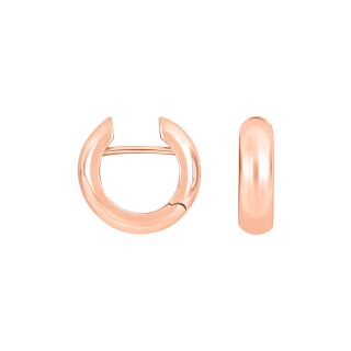 Roséverg. Silber System-Creolen Stella 16x5mm
