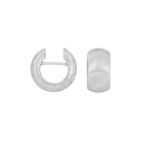 Rhod. Silber matt system-Creolen Lili 15x8mm