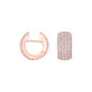 Roséverg. Silber System-Creolen m/cz Kate 15x8mm