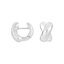 Rhod. Silber System-Creolen Mischa 15x9mm