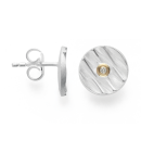 925/- Ohrstecker, vg 18K spezialt/Pol, 0,02ct