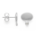 925/- Ohrstecker matt./Poliert, 0,02ct W-SI