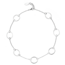 925/- Collier, rho. matt./Poliert, 46cm + 3cm