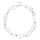 925/- Collier Kratzmatt, 46cm + 3cm