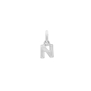 Rhod. Silberpendant Buchstabe - N