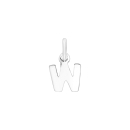 Rhod. Silberpendant Buchstabe - W
