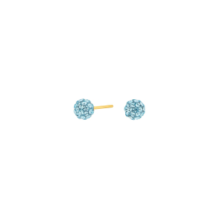 Verg. Silber Ohrstecker m. Blau cz