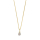 8kt. Goldanhäng.Rosette m/Pink cz inkl. Verg. Si