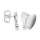 925/- Ohrstecker, rho. matt./kratmatt, 0,02ct