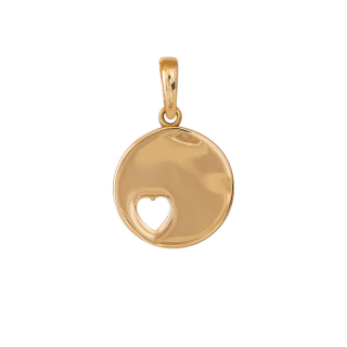14kt. Goldanhänger m/Herz 10mm