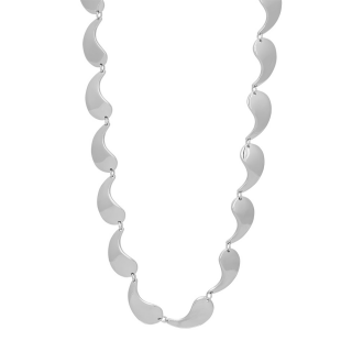 Rhd. Silber Halskette 42,5+3cm