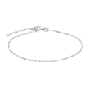 Rhod. Silberarmband Figaro