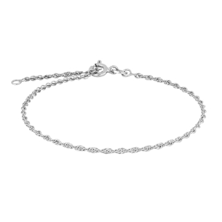Rhod. Silberarmband Cordel