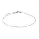 Rhod. Silberarmband Anker