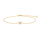 Rho. Silber Armband Herz m/ weiß opal
