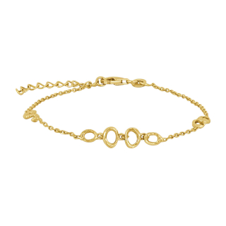 Vergoldet Silber Armband GEM52