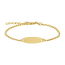 Verg. Silberarmband m/Gravurplättchen