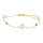 9kt. Gold Armband  m/ FWK Perlen