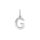 Rhod. Silberpendant Buchstabe - G