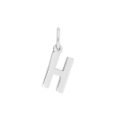 Rhod. Silberpendant Buchstabe - H