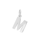 Rhod. Silberpendant Buchstabe - M