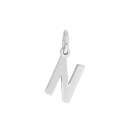 Rhod. Silberpendant Buchstabe - N