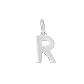 Rhod. Silberpendant Buchstabe - R