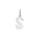 Rhod. Silberpendant Buchstabe - S