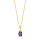 8kt. Anhänger m. synt. Amethyst