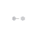 Rhod. Silber Ohrstecker m. Perlen